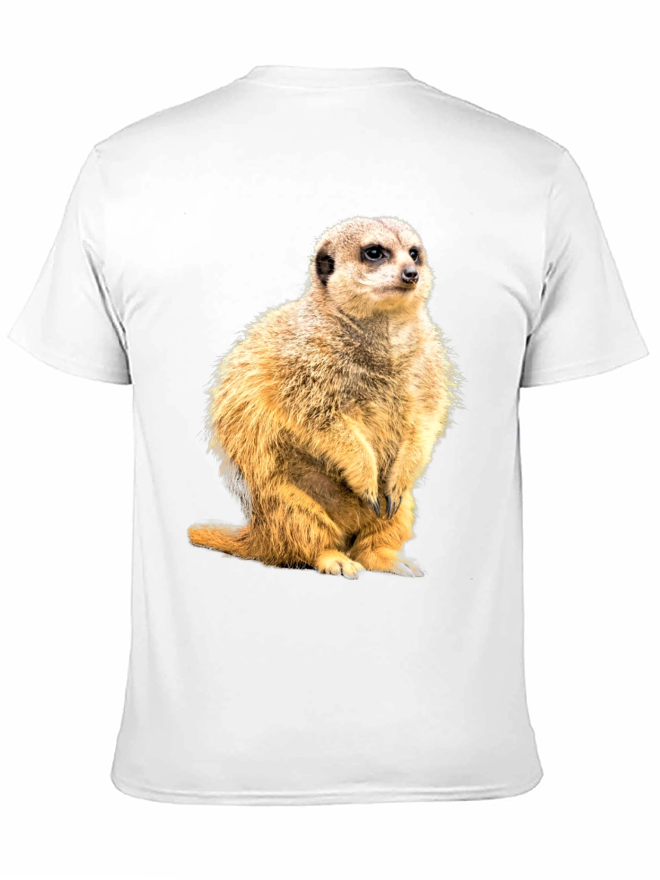 Meerkat Graphic Print Black T-Shirt