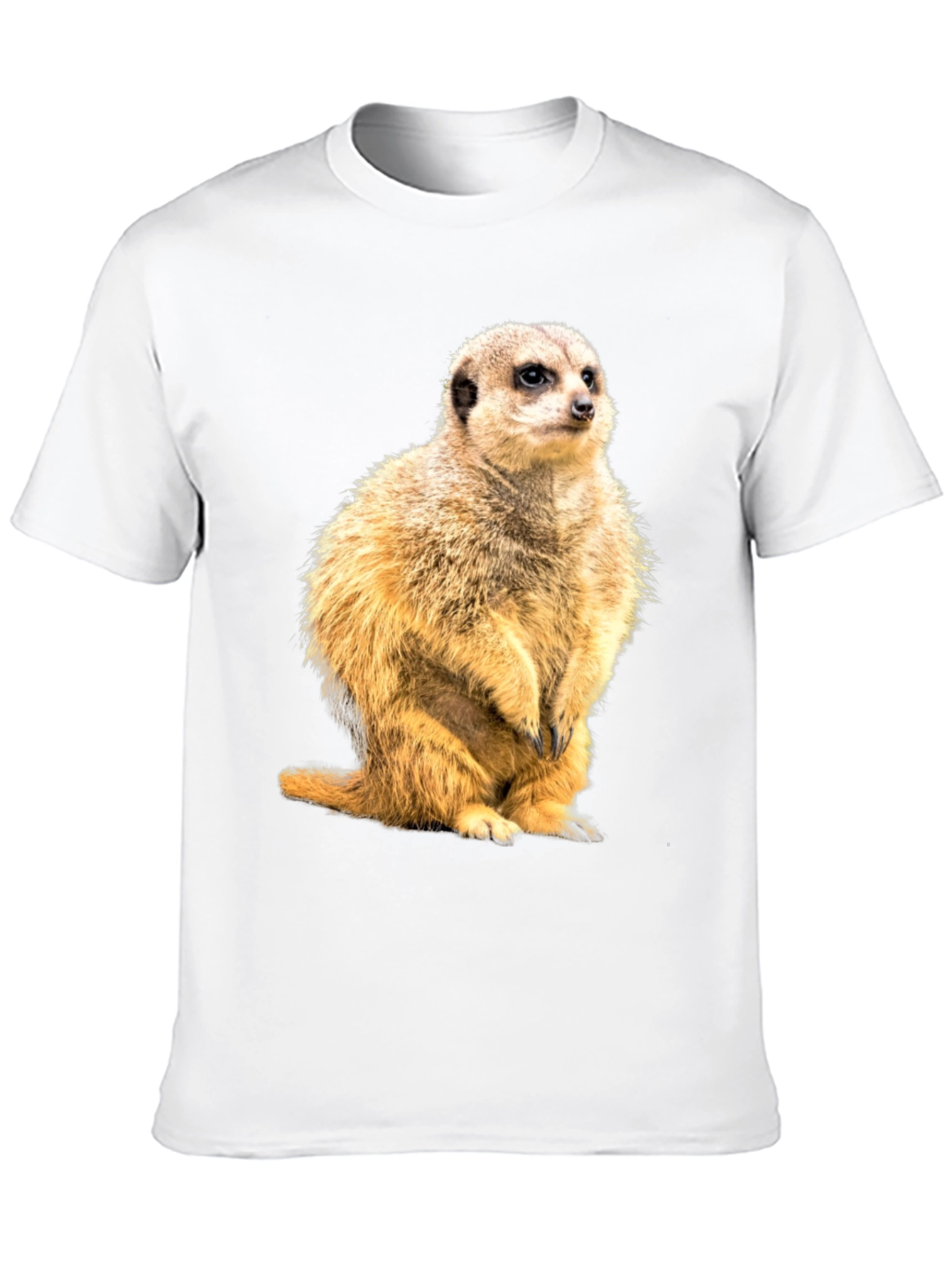 Meerkat Graphic Print Black T-Shirt