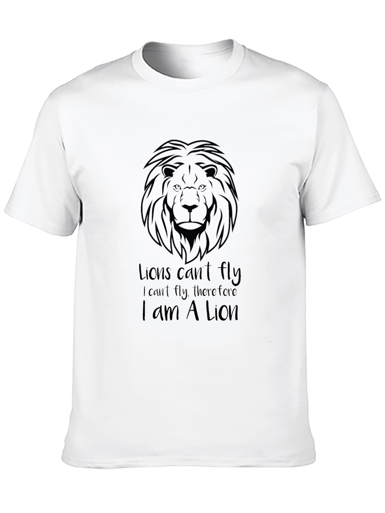Lion T-Shirt - Lions Cant Fly Graphic Tee