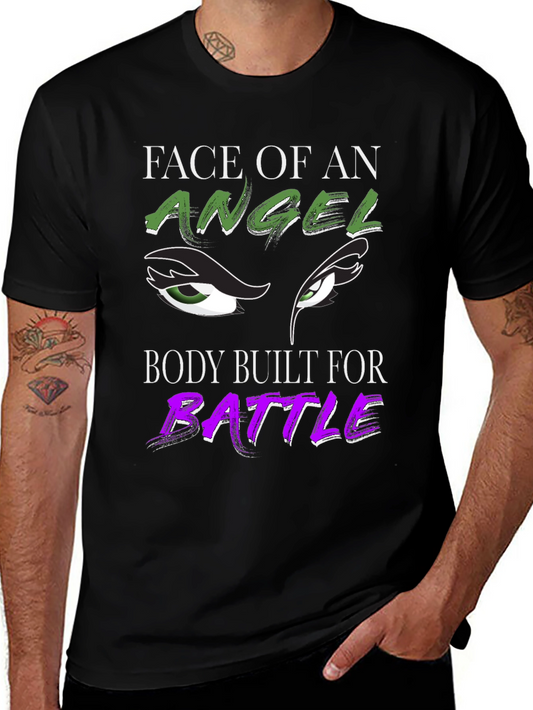 Face of an Angel Body Built for Battle Graphic T-Shirt