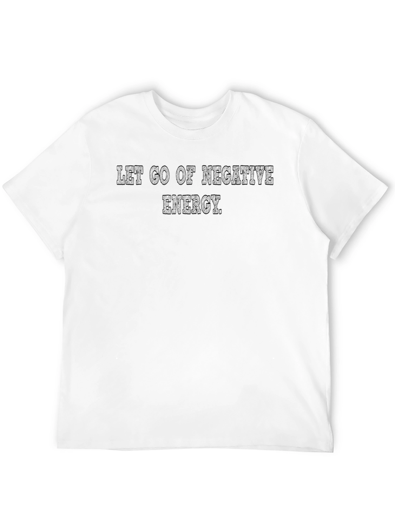 Let Go of Negative Energy Black Graphic Tee