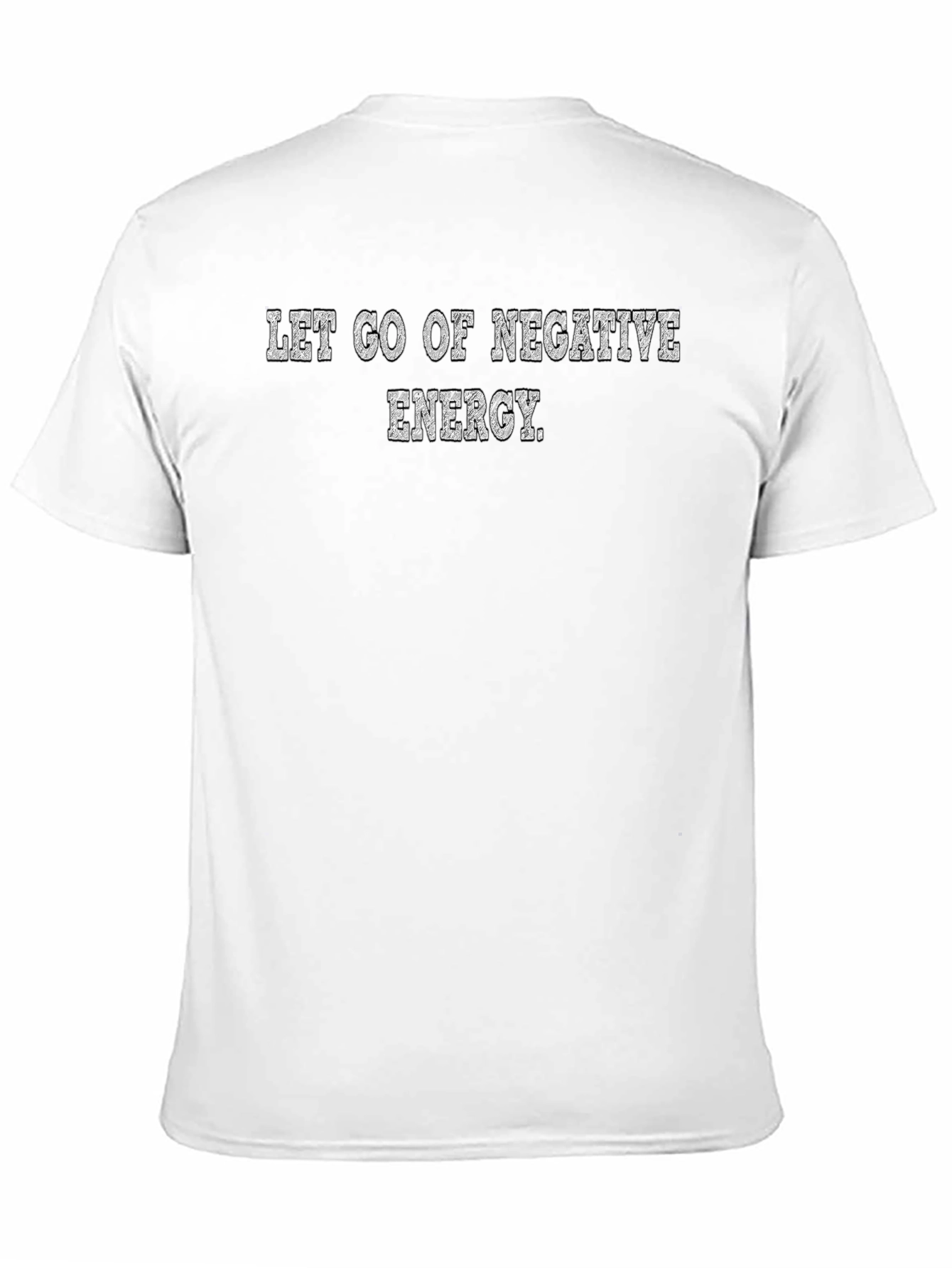 Let Go of Negative Energy Black Graphic Tee