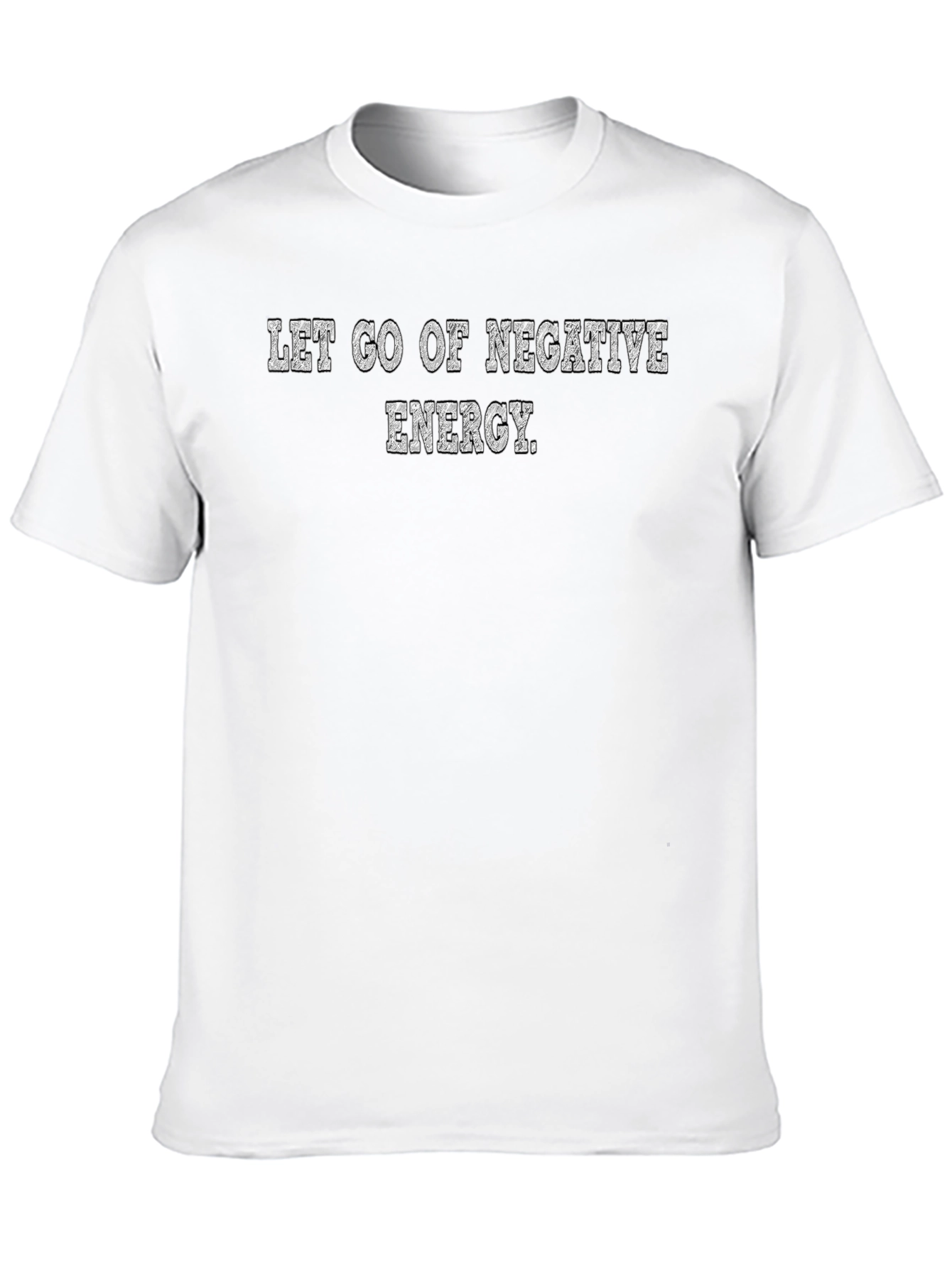 Let Go of Negative Energy Black Graphic Tee