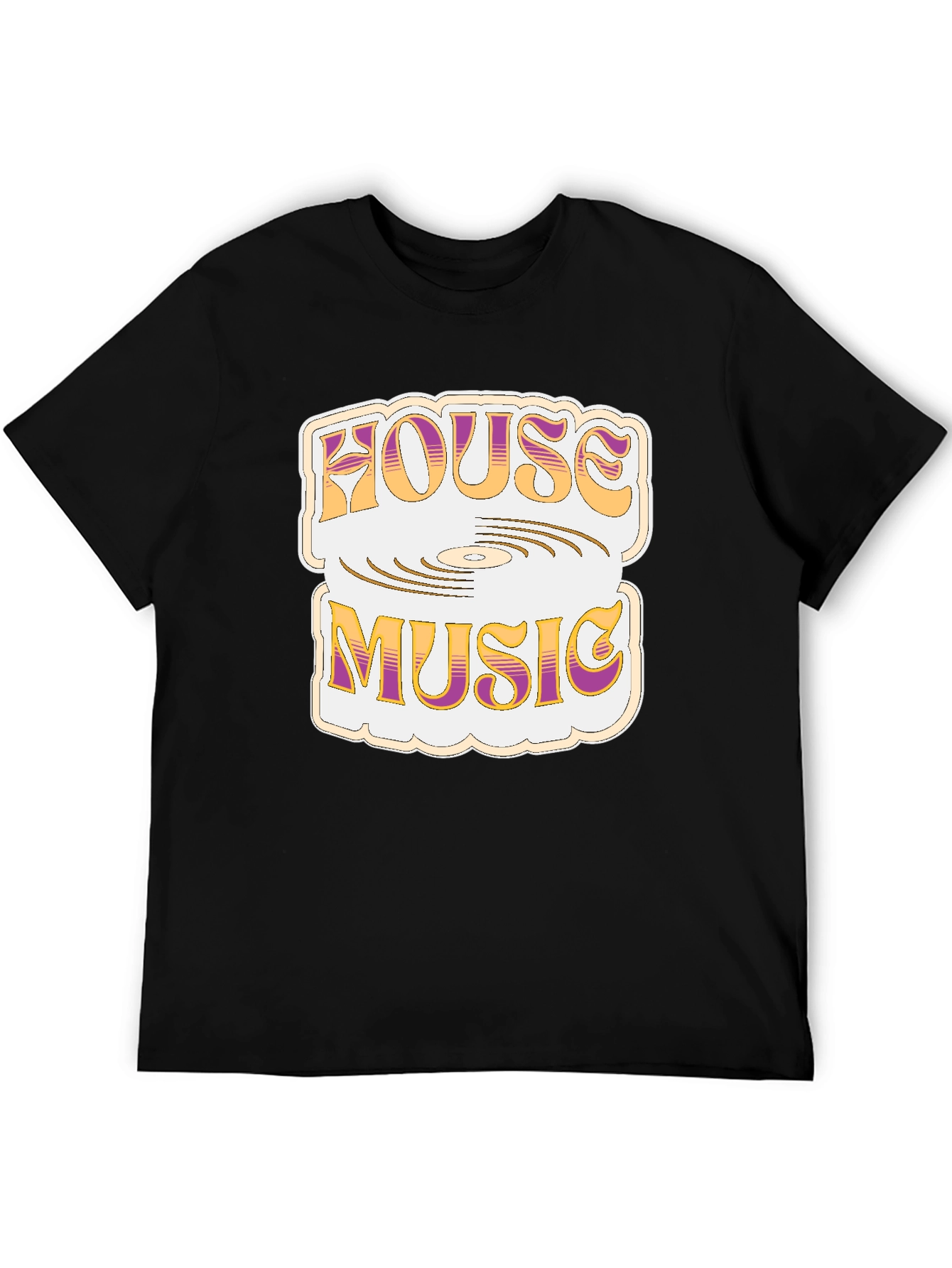 House Music Black T-Shirt