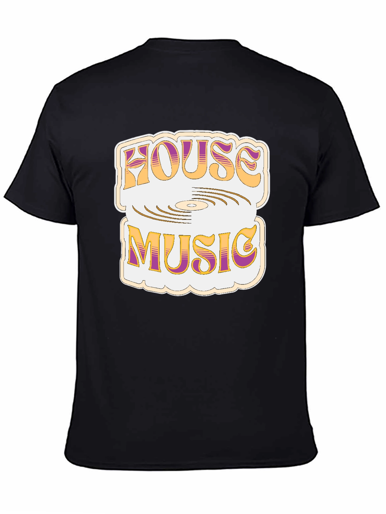House Music Black T-Shirt