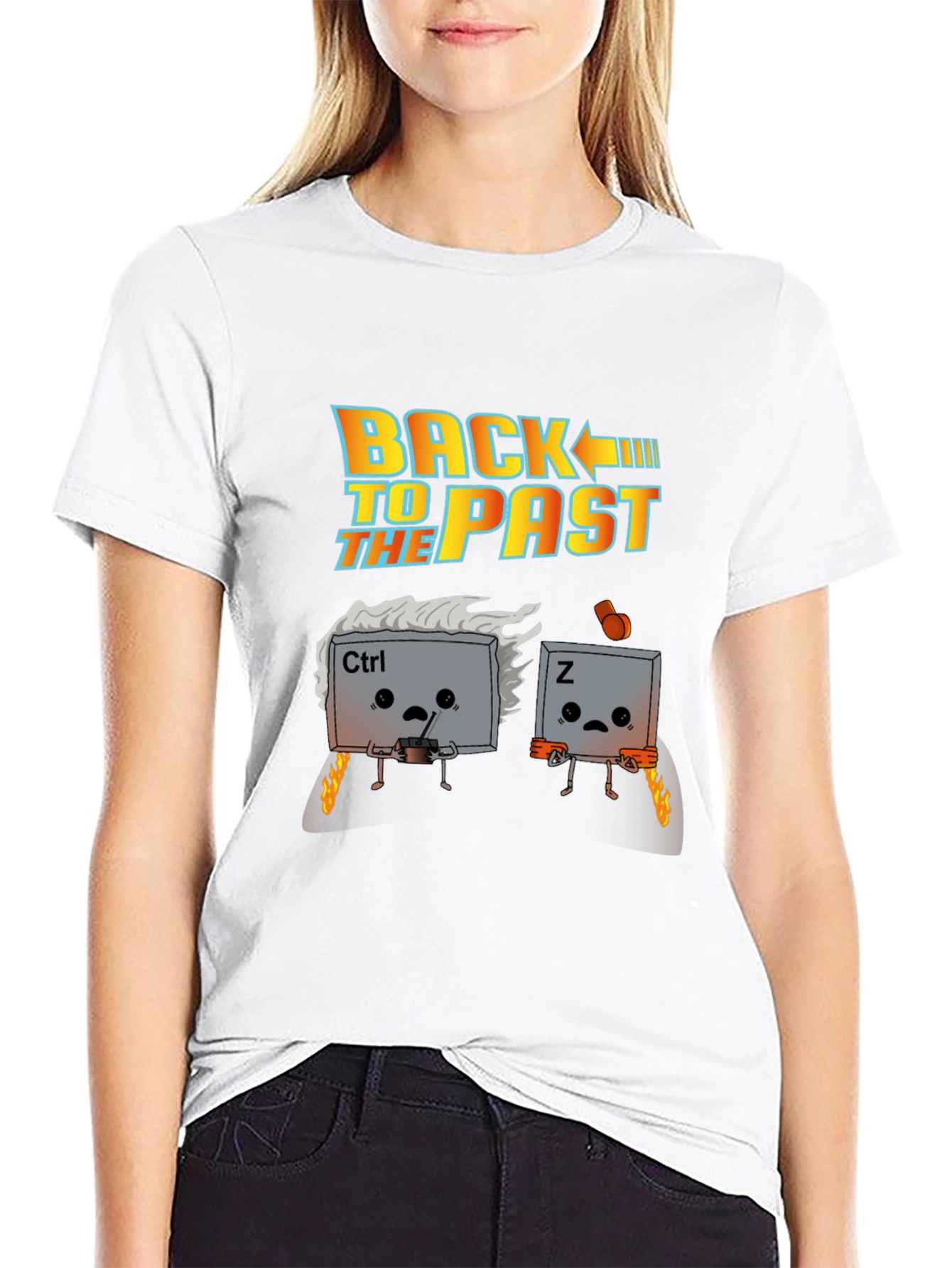 Back to the Past Ctrl+Z Graphic Tee