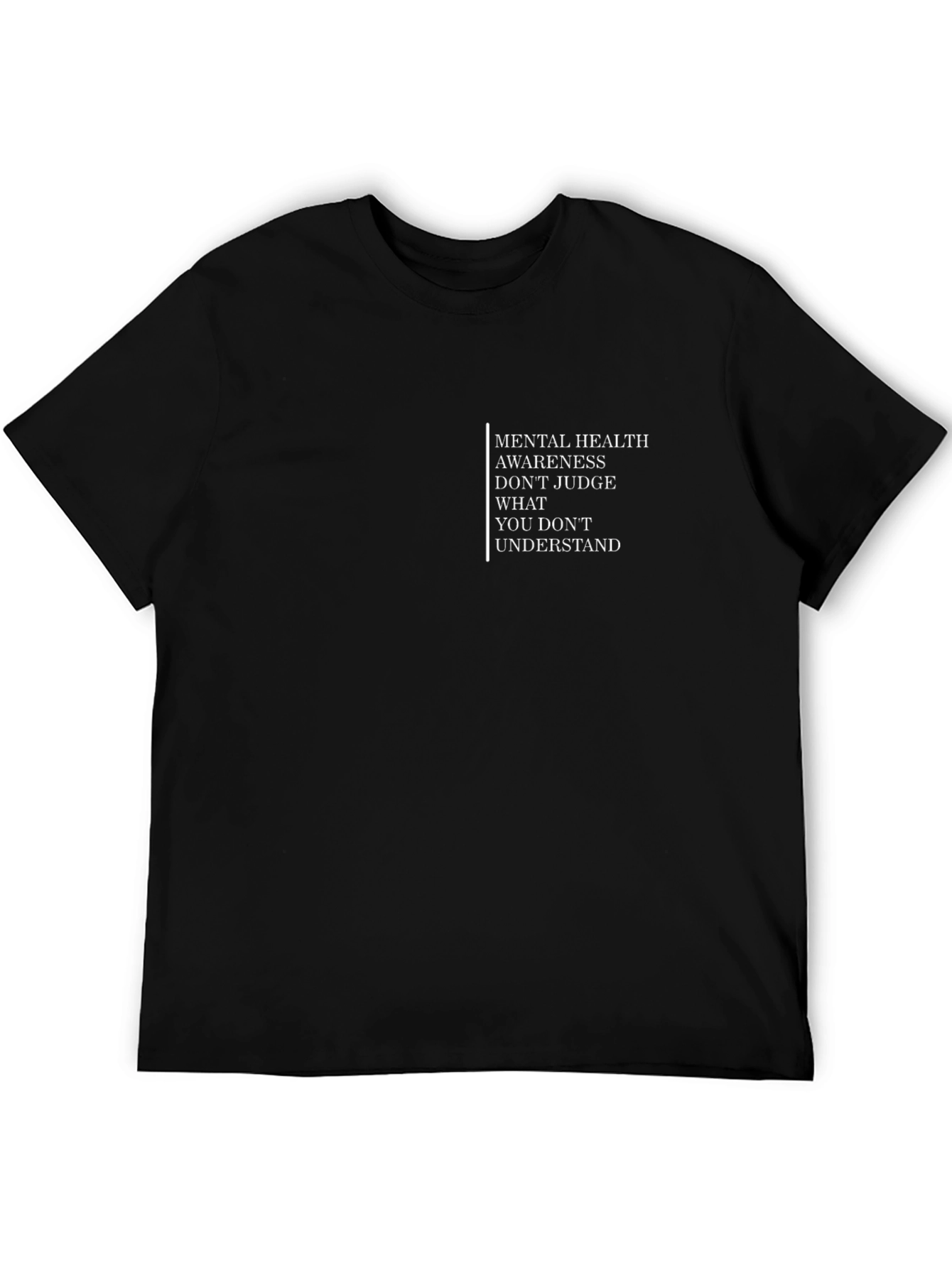 Mental Health Awareness Graphic Tee - Black