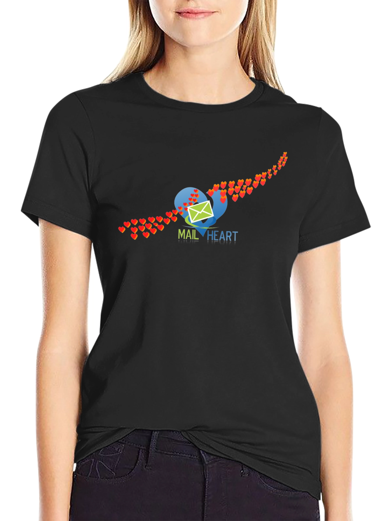 Mail Heart Graphic Tee - Unique Design