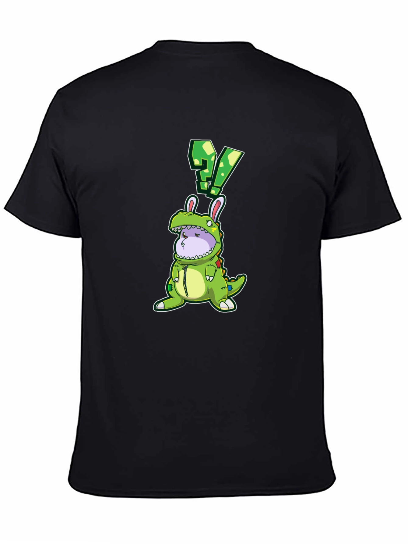 Dino Bunny Costume Graphic Tee - Quirky Novelty Design