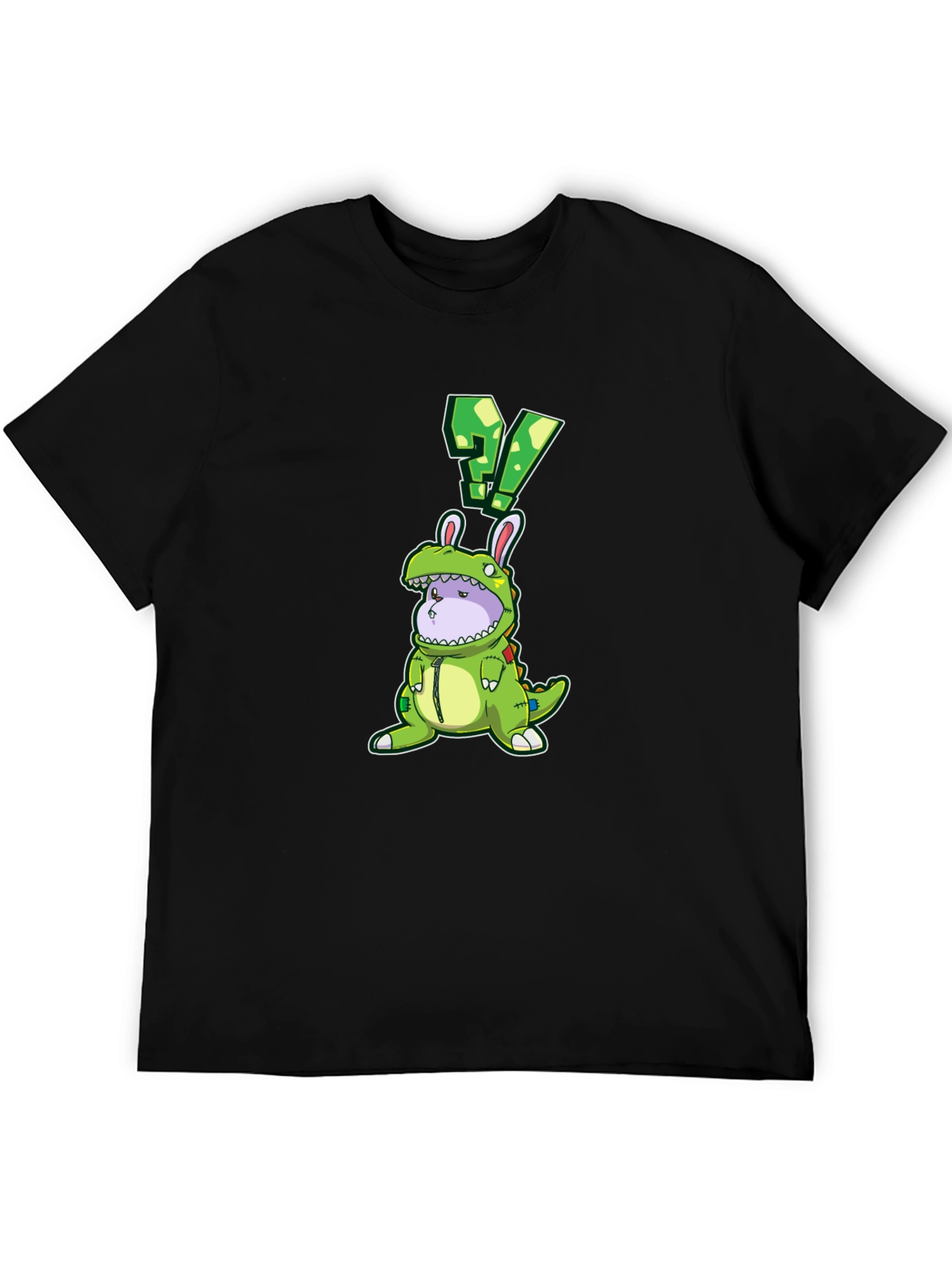 Dino Bunny Costume Graphic Tee - Quirky Novelty Design