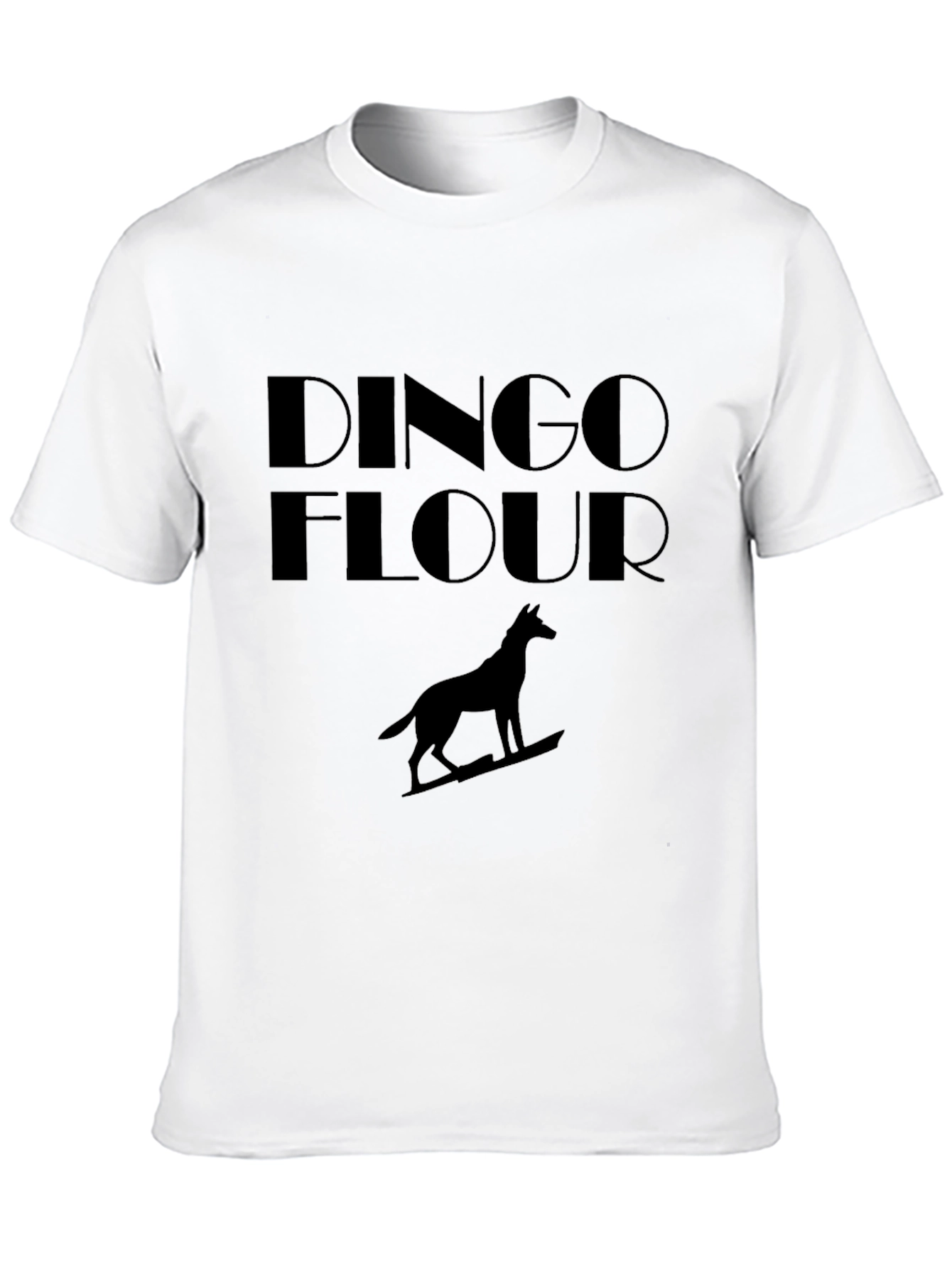 Dingo Flour T-Shirt - Dog Silhouette Graphic Tee
