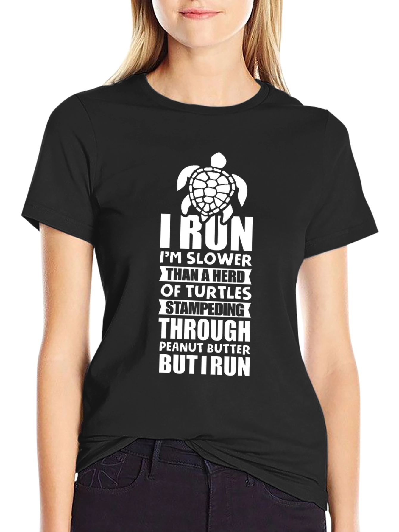 Funny Turtle Run T-Shirt - I Run Slower