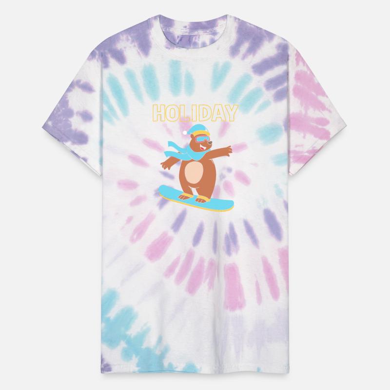 Holiday Winter Vacation Snowboarding Bear