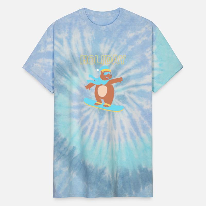 Holiday Winter Vacation Snowboarding Bear