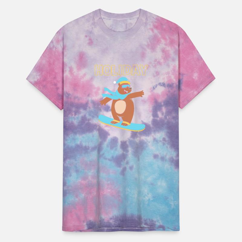 Holiday Winter Vacation Snowboarding Bear