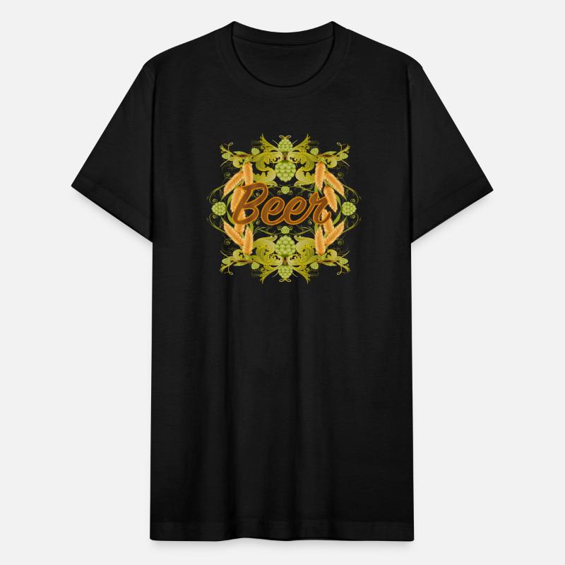 Hop Ornament with "Beer" Lettering