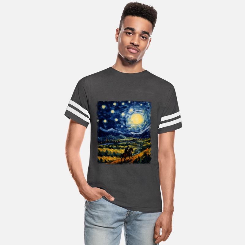 Horse Rider Horseback Riding Dressage Starry Night