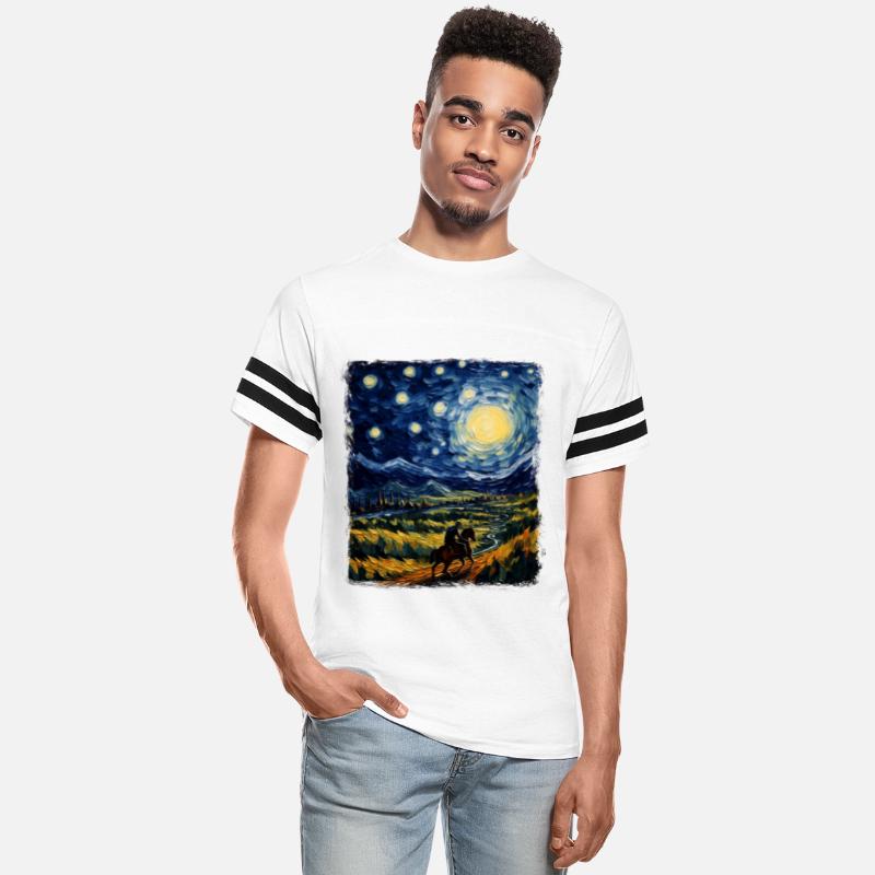 Horse Rider Horseback Riding Dressage Starry Night