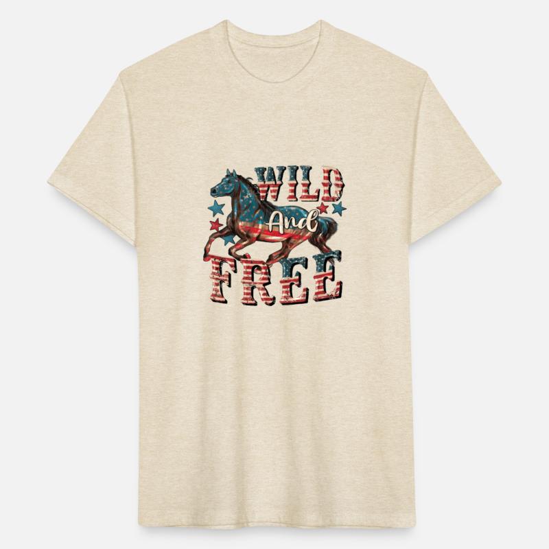 Horse Wild And Free 4Th Of July Patriotic