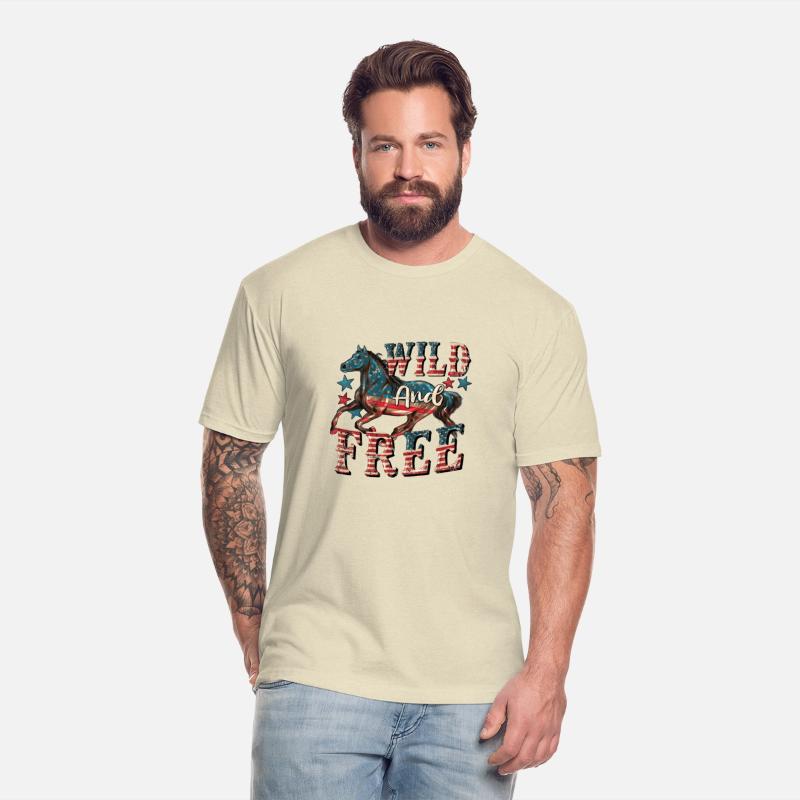 Horse Wild And Free 4Th Of July Patriotic