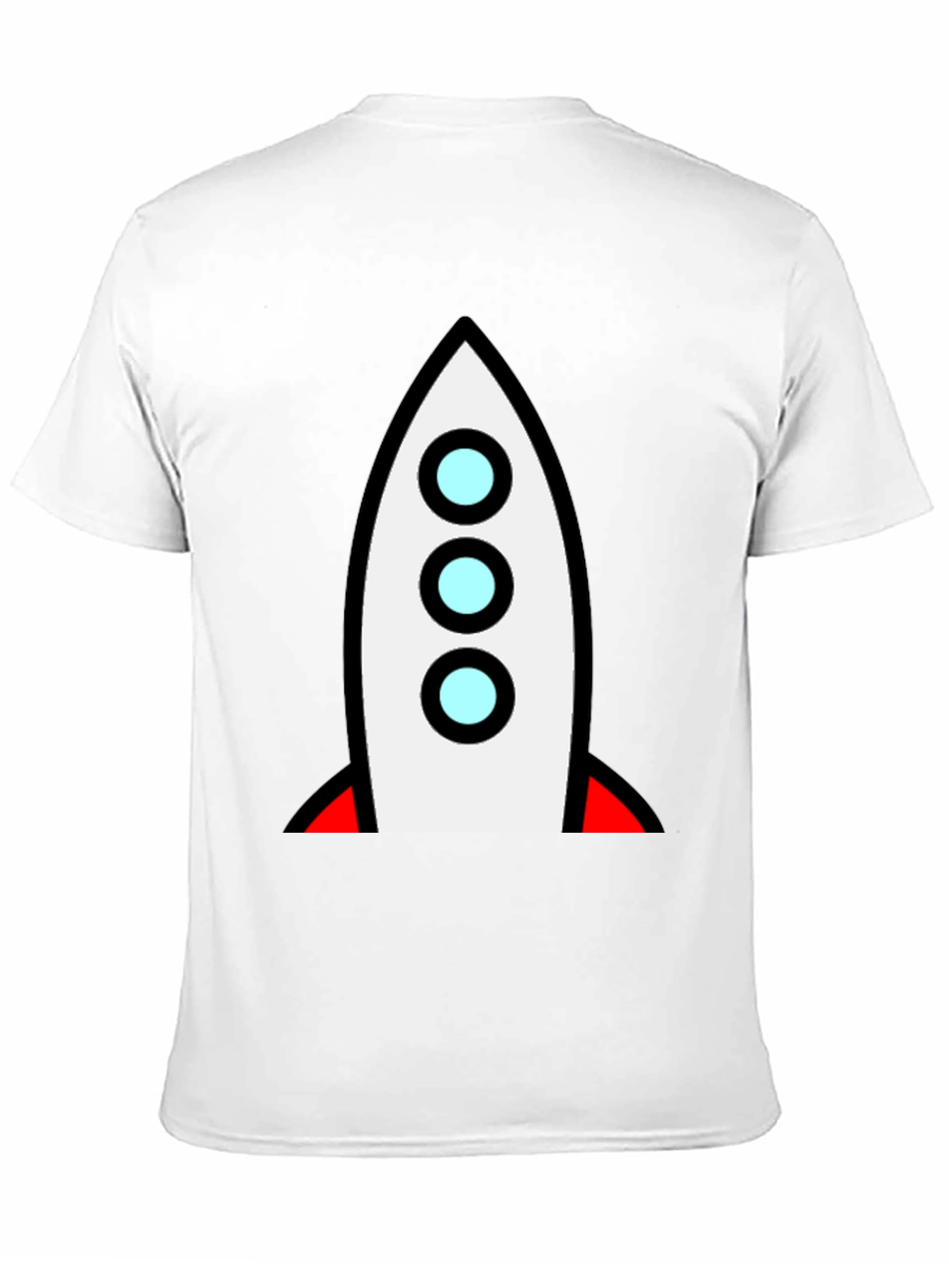 Rocket Graphic Black T-Shirt - Blast Off!