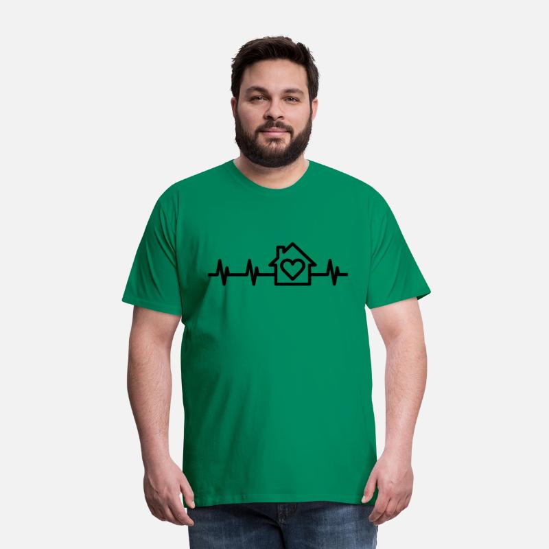 House and heartbeat symbol