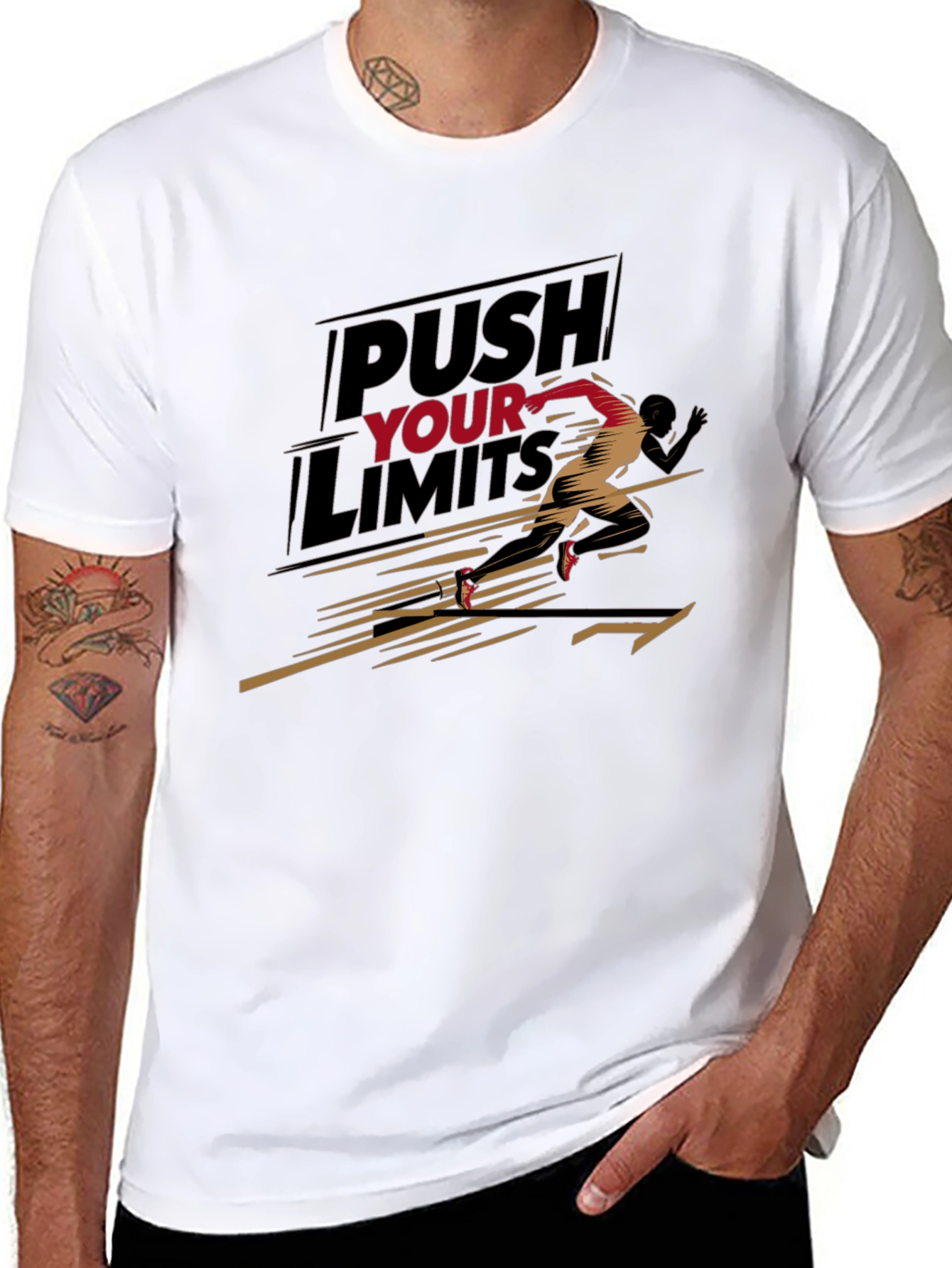 Push Your Limits Graphic Tee - Motivation