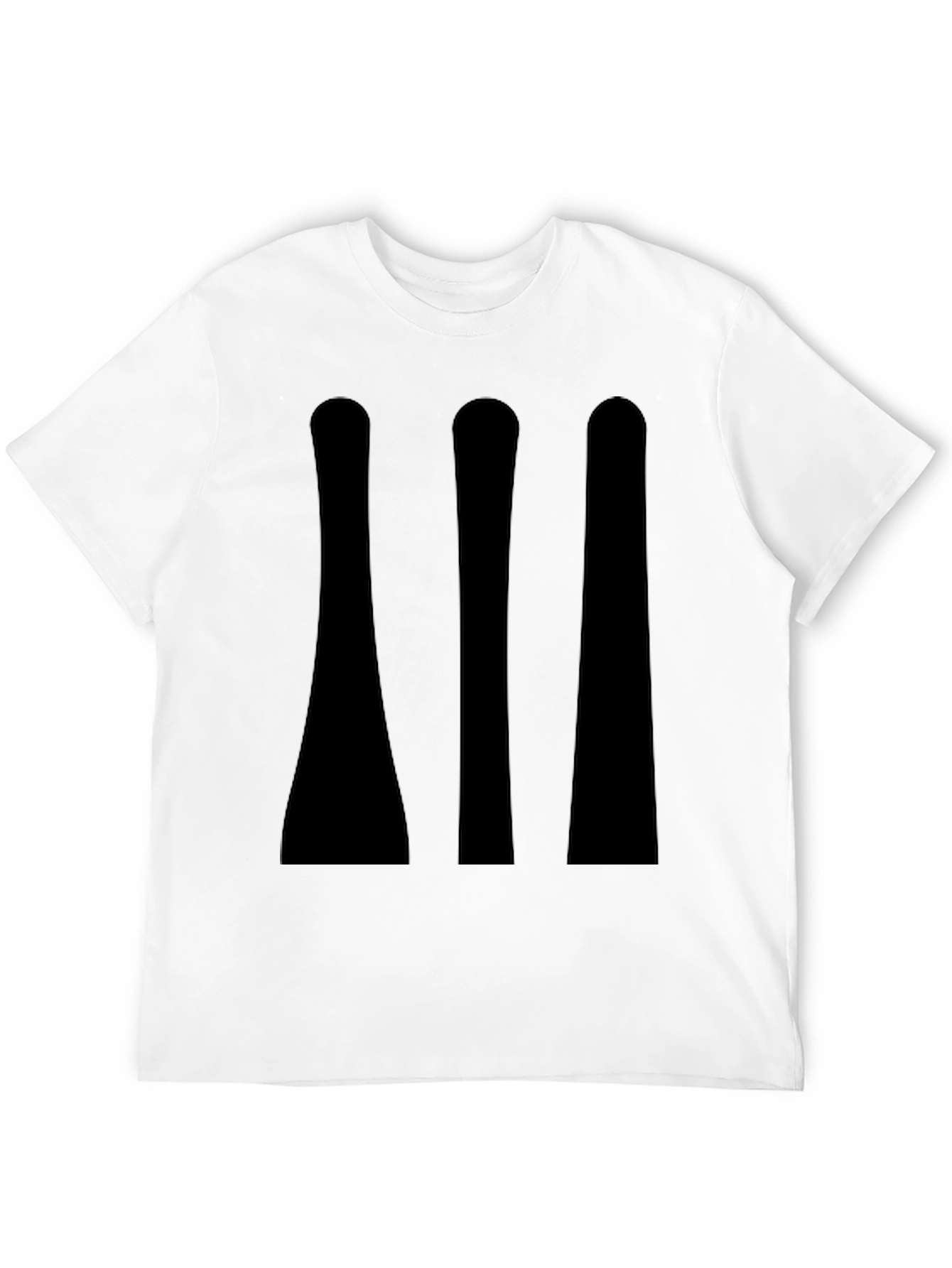 Mens Black T-Shirt - Minimalist Graphic Tee