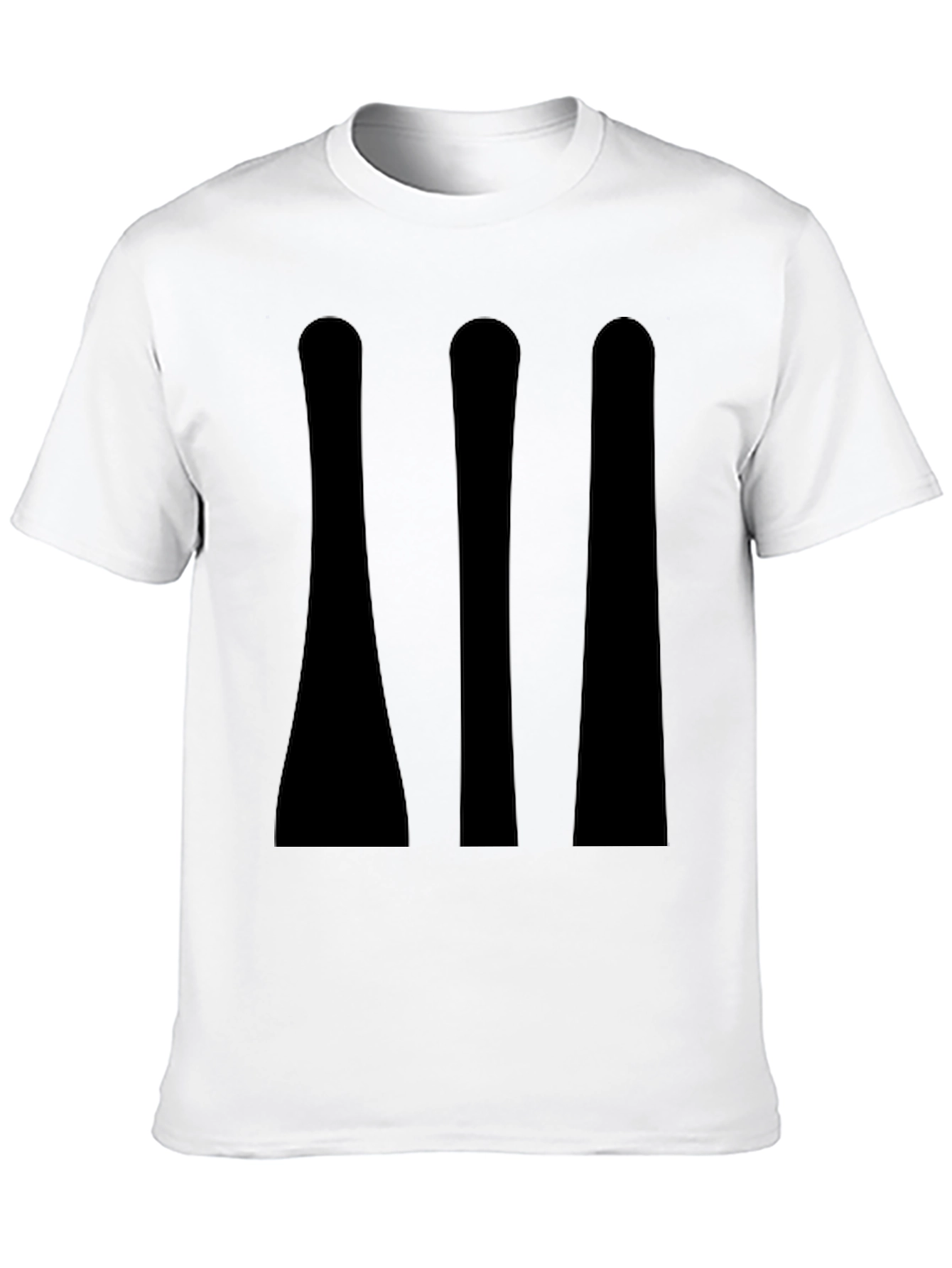 Mens Black T-Shirt - Minimalist Graphic Tee