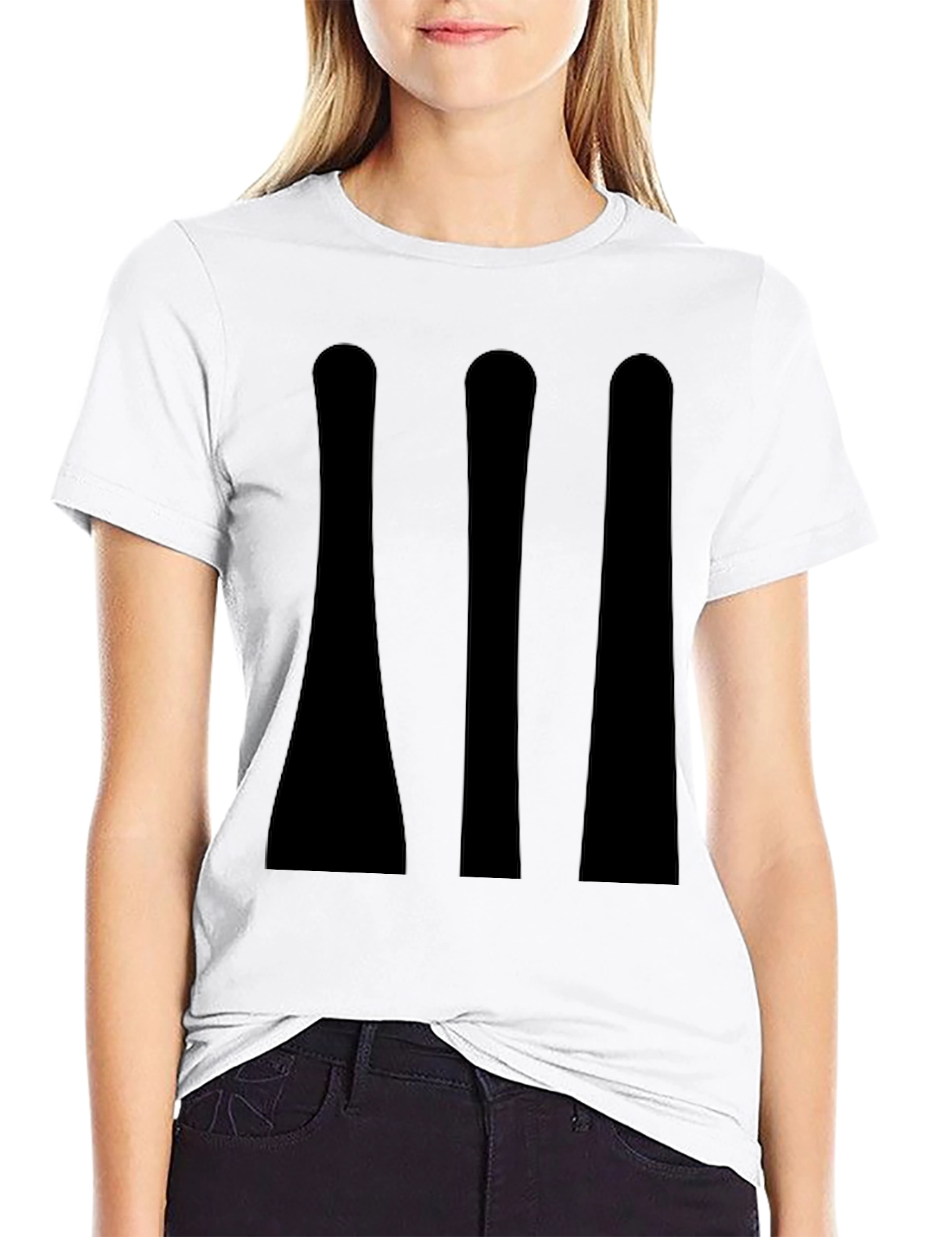 Mens Black T-Shirt - Minimalist Graphic Tee