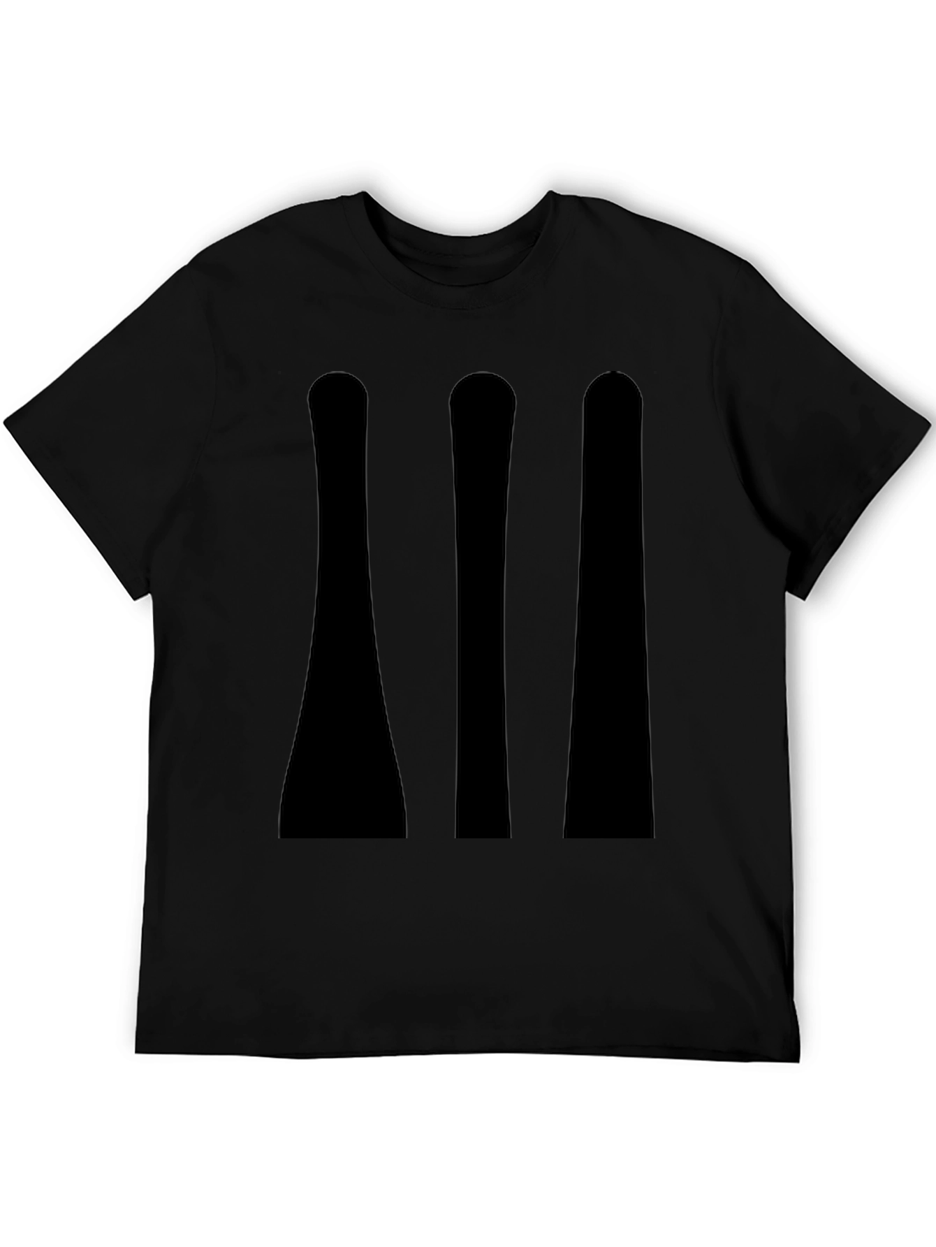 Mens Black T-Shirt - Minimalist Graphic Tee