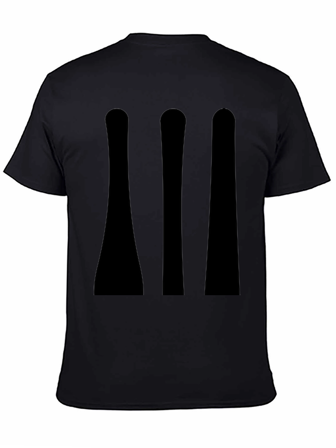 Mens Black T-Shirt - Minimalist Graphic Tee