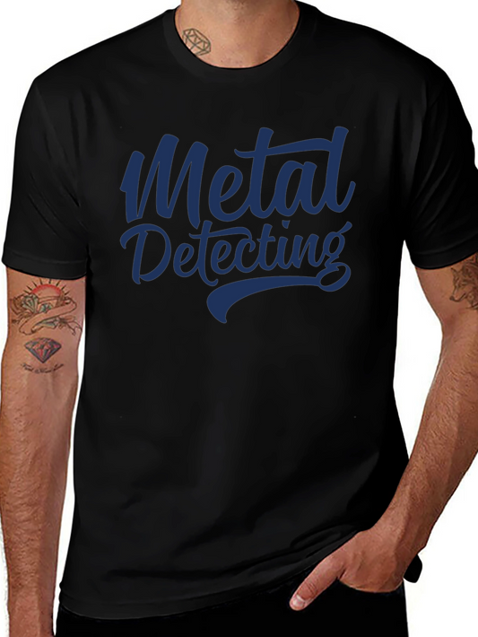 Metal Detecting Graphic Tee - Black