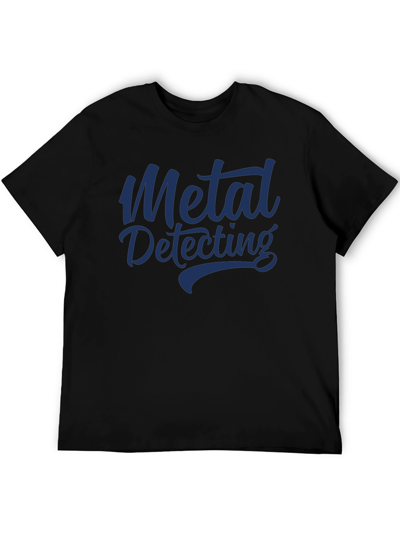 Metal Detecting Graphic Tee - Black