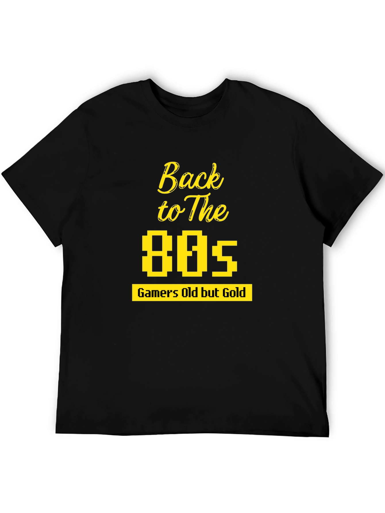 Back to The 80s Gamer T-Shirt - Retro Gold