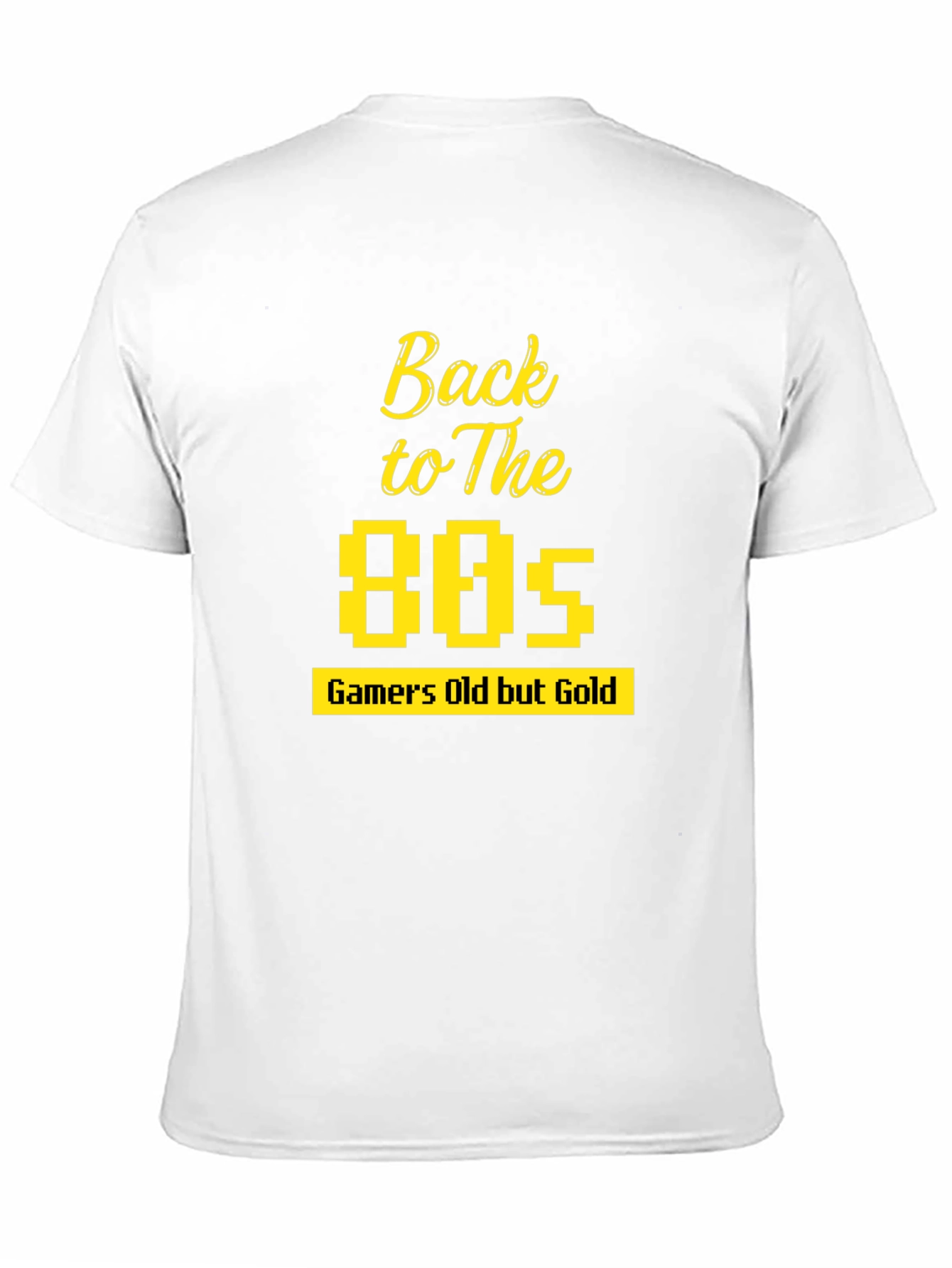 Back to The 80s Gamer T-Shirt - Retro Gold