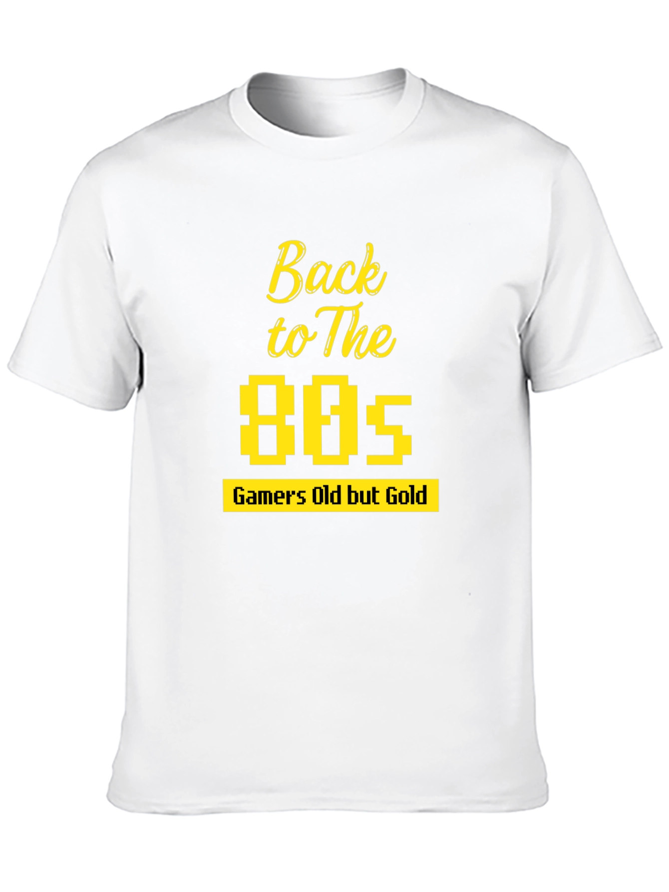 Back to The 80s Gamer T-Shirt - Retro Gold