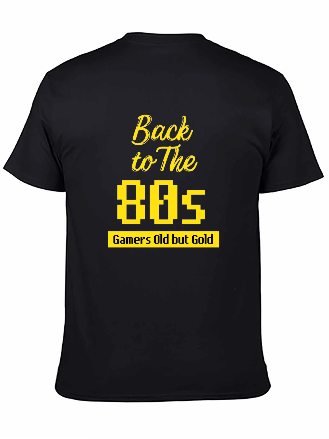 Back to The 80s Gamer T-Shirt - Retro Gold