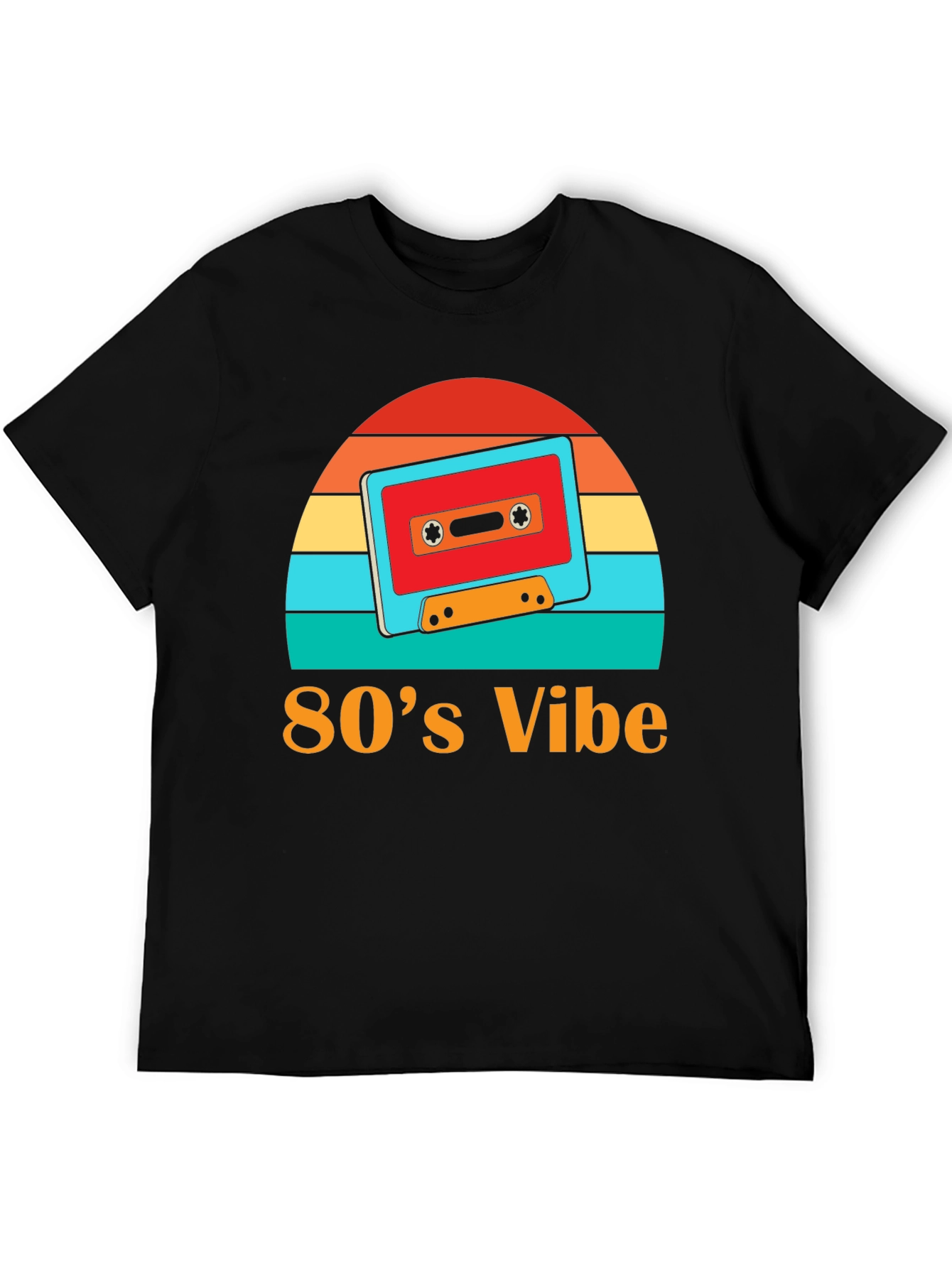 Retro 80s Vibe Cassette Tape Graphic Tee