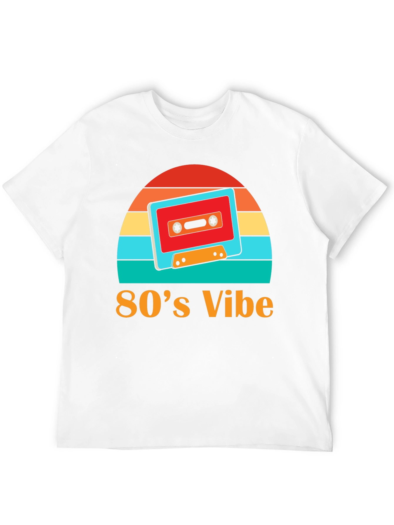 Retro 80s Vibe Cassette Tape Graphic Tee
