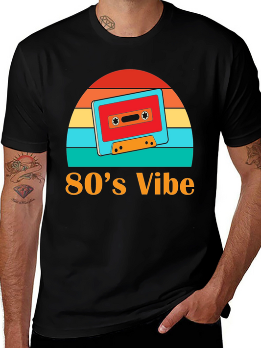 Retro 80s Vibe Cassette Tape Graphic Tee