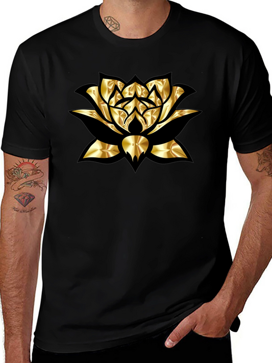 Golden Lotus Graphic Tee