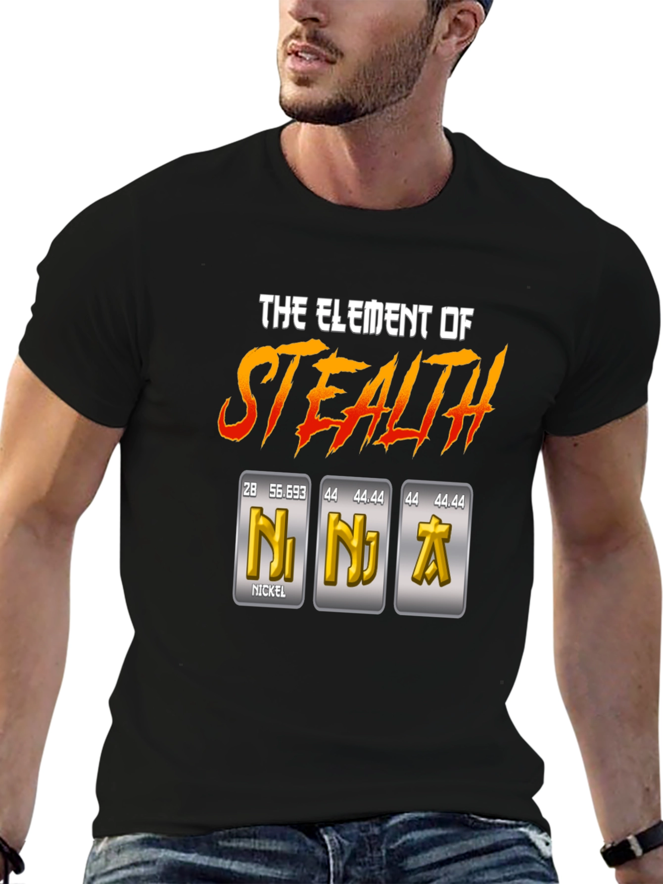 Element of Stealth T-Shirt - Ninja Periodic Table Pun