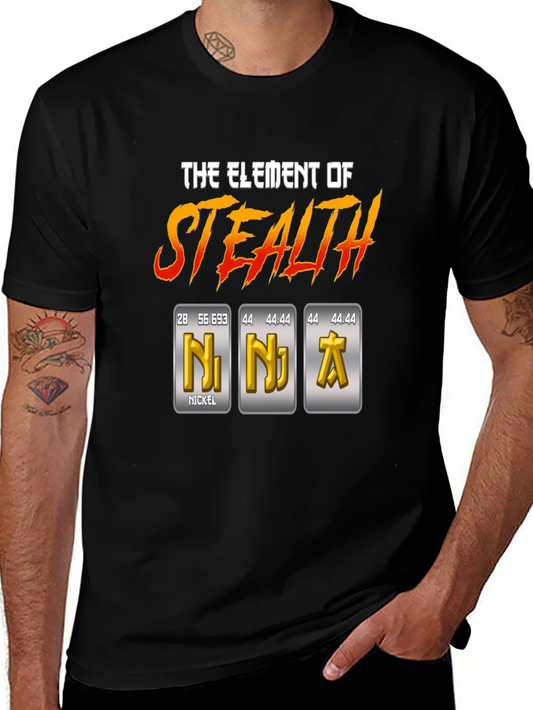 Element of Stealth T-Shirt - Ninja Periodic Table Pun