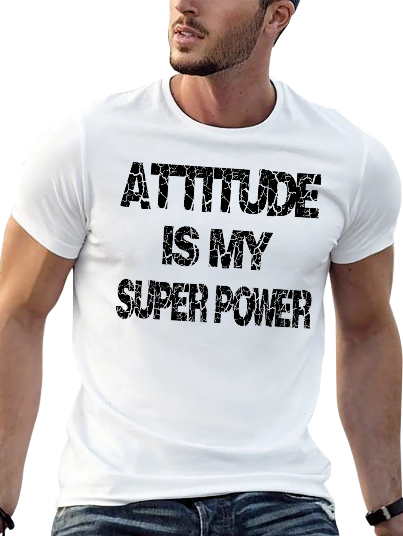 Attitude Is My Super Power Graphic T-Shirt