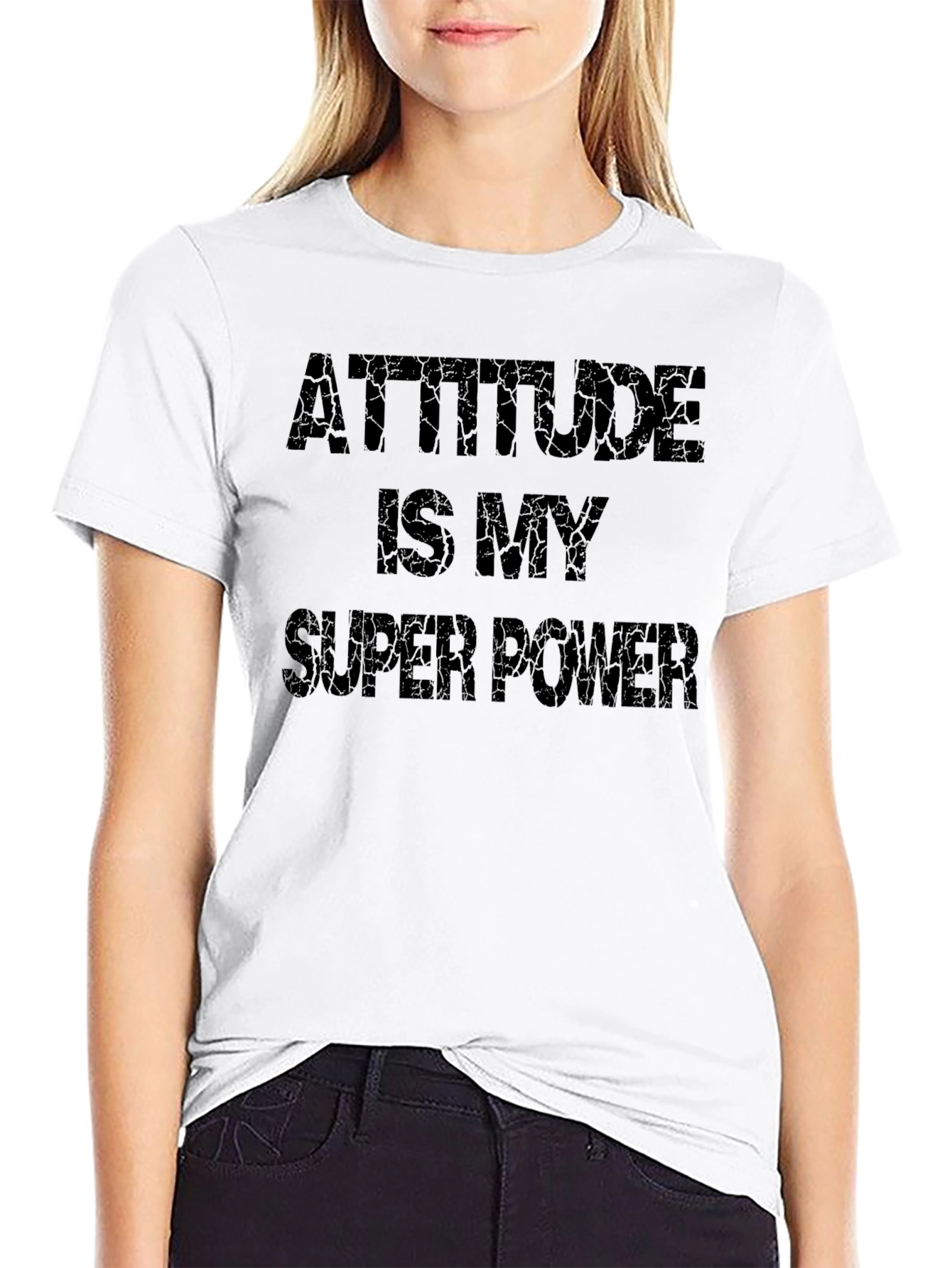 Attitude Is My Super Power Graphic T-Shirt