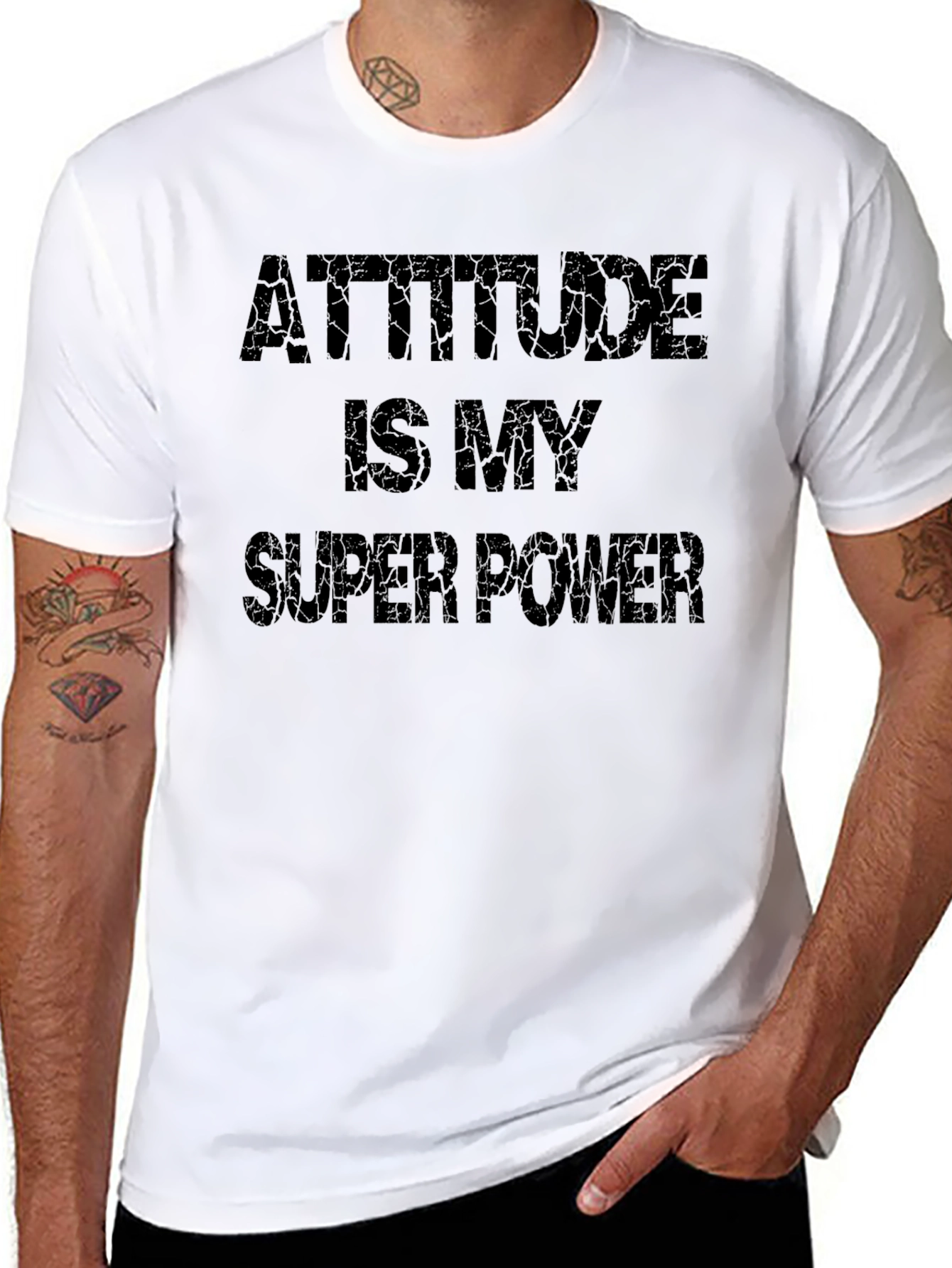 Attitude Is My Super Power Graphic T-Shirt