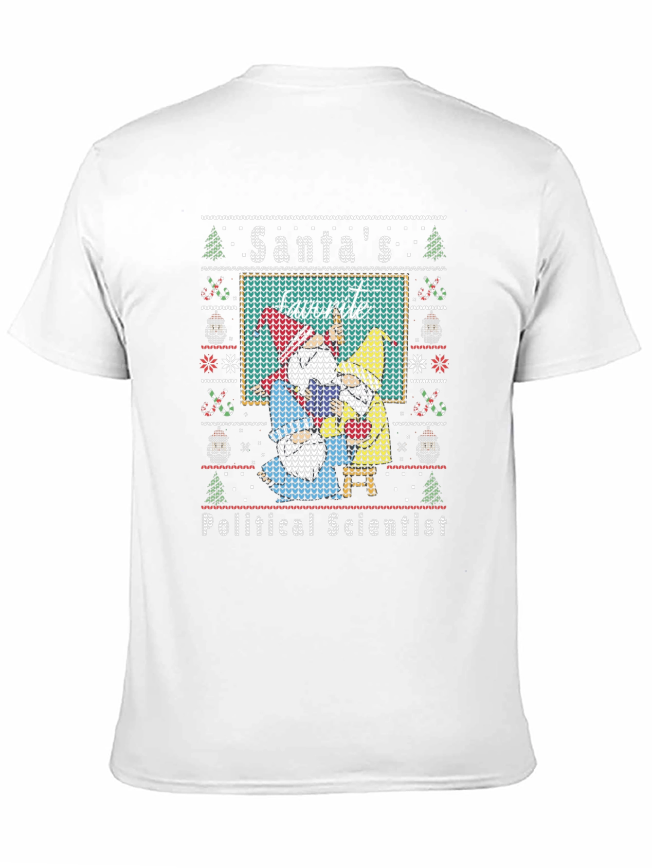 Santas Favorite Political Scientist Ugly Christmas Sweater T-Shirt