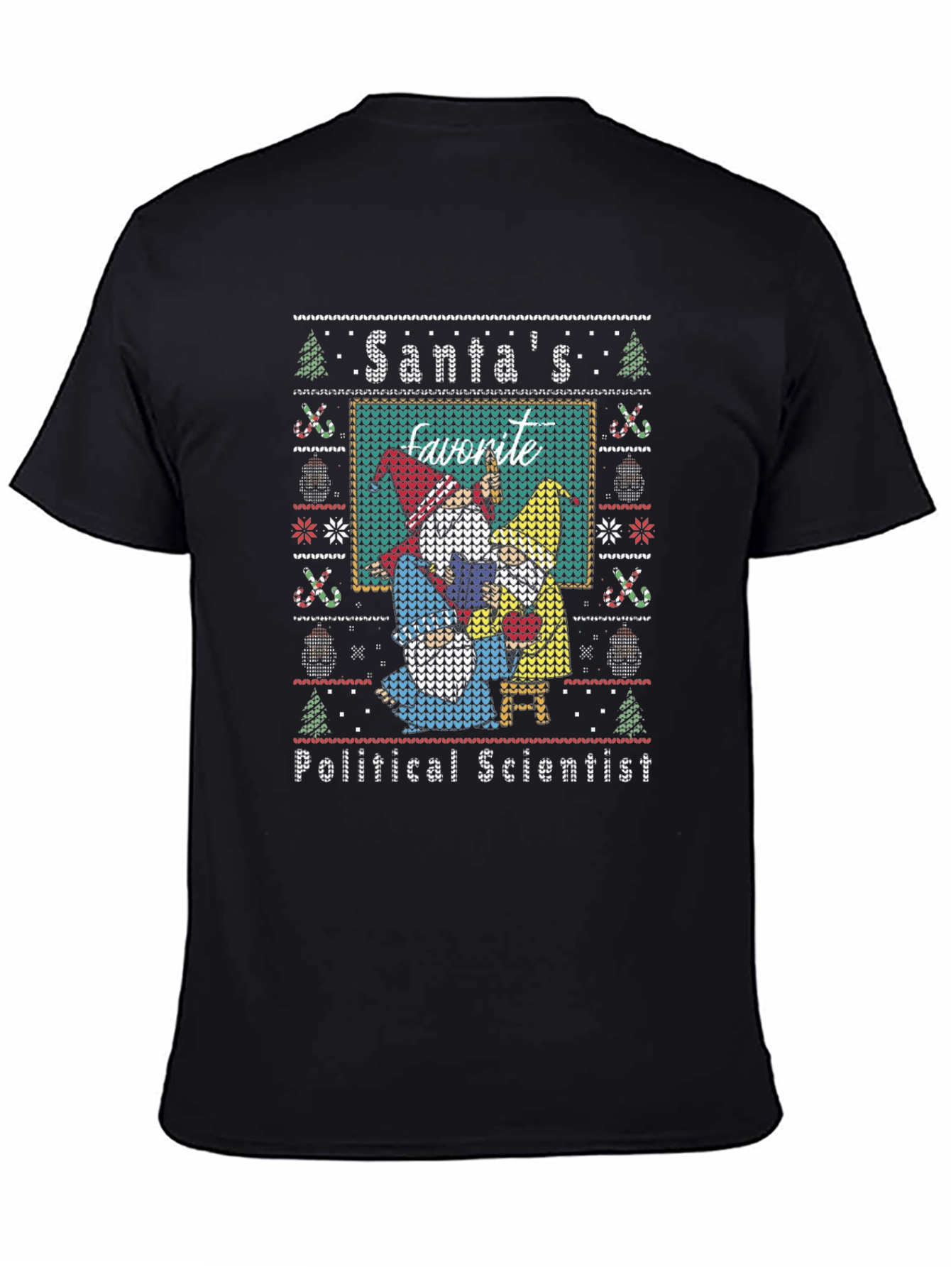 Santas Favorite Political Scientist Ugly Christmas Sweater T-Shirt