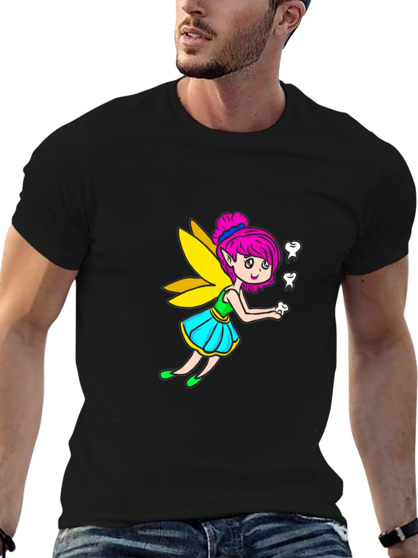 Tooth Fairy Graphic Tee - Fun Whimsical Design